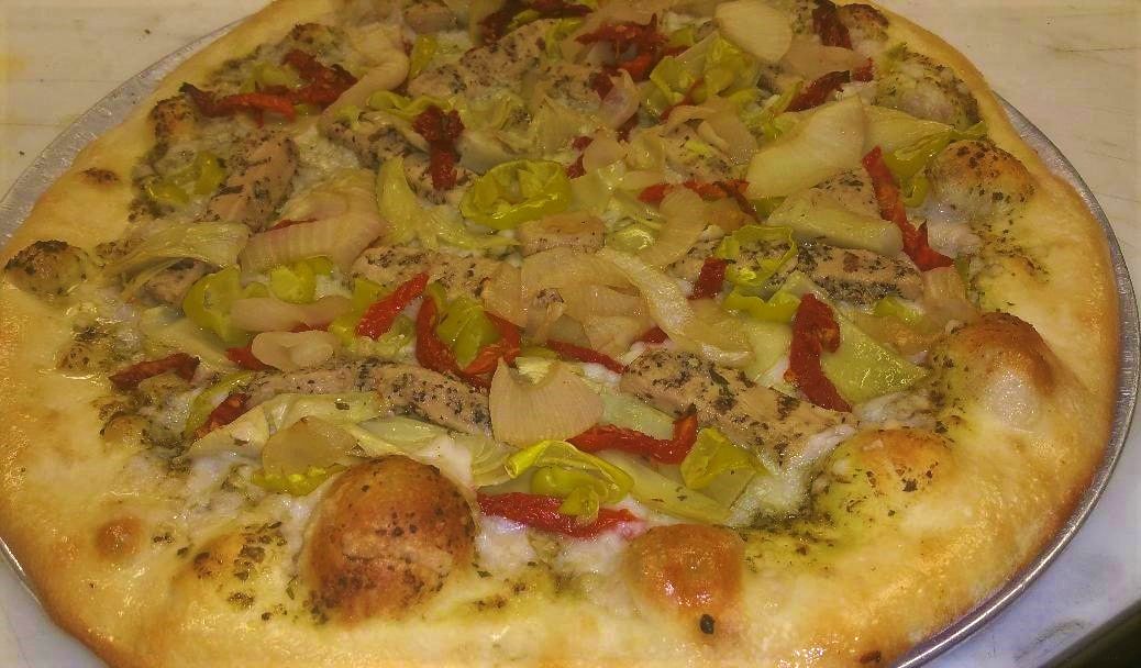 PESTO-CINI POLLO Vegan Pizza